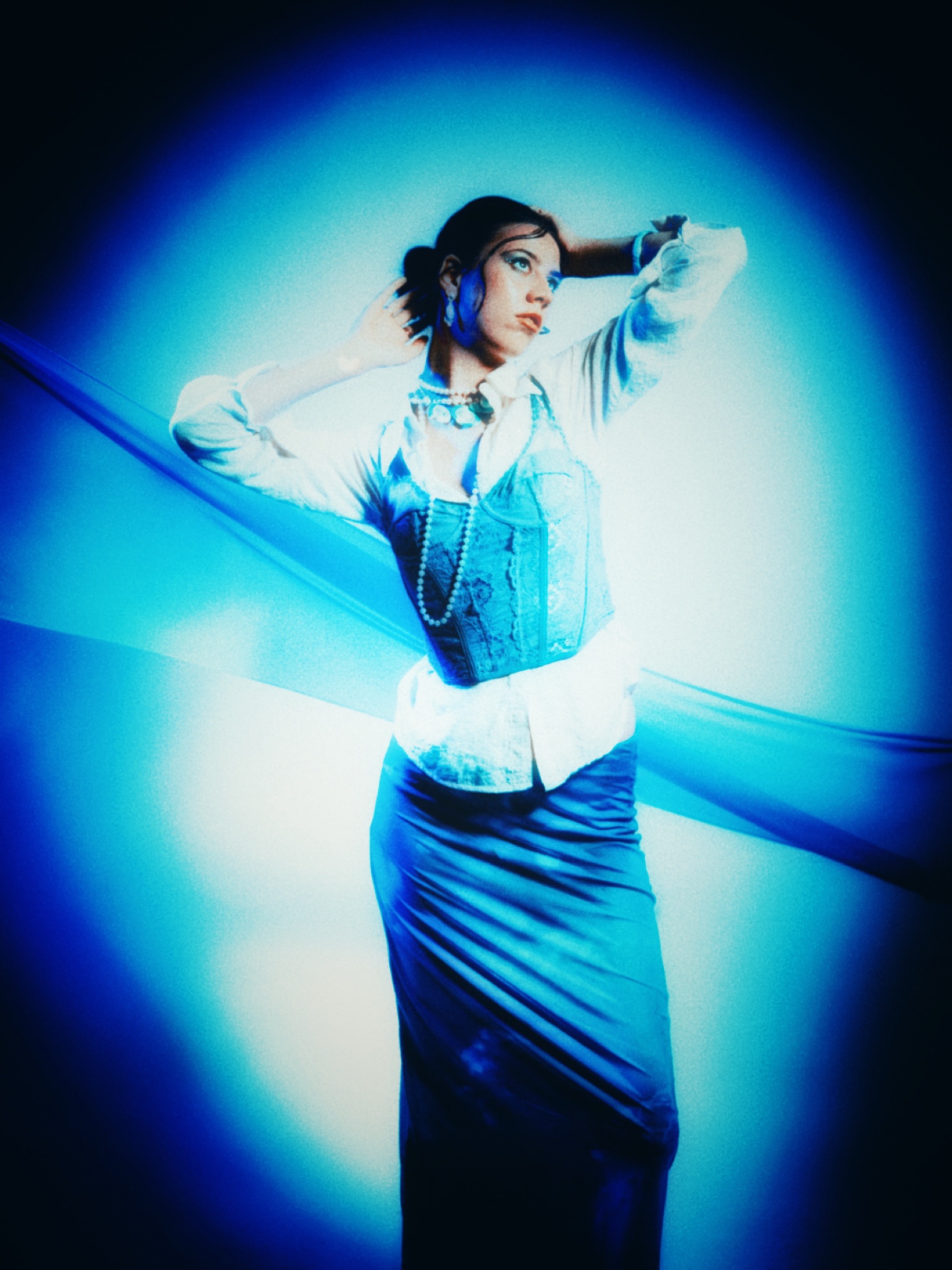 Blaue Portraits