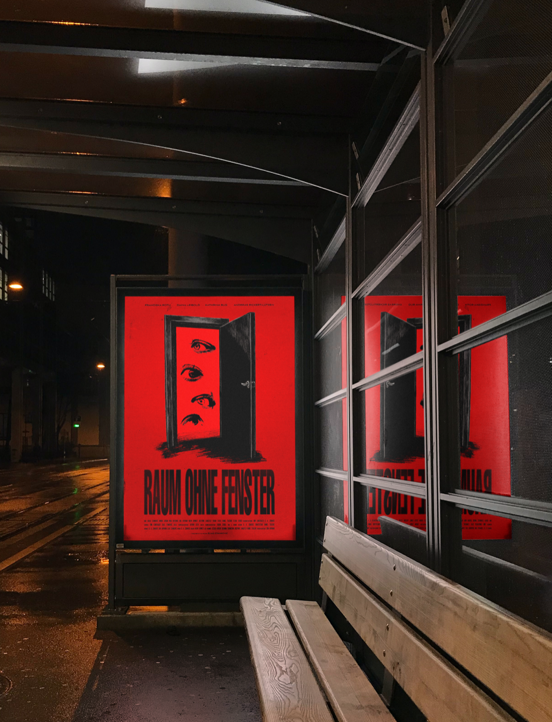 Raum ohne Fenster — Mockup